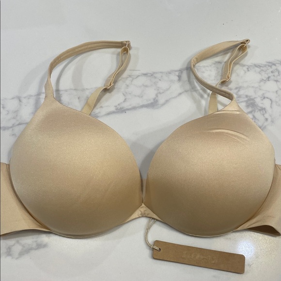 H20 Skims Ultimate Collection Push Up Plunge Bra Color Sand 34C NWT See Desc. - Picture 3 of 6